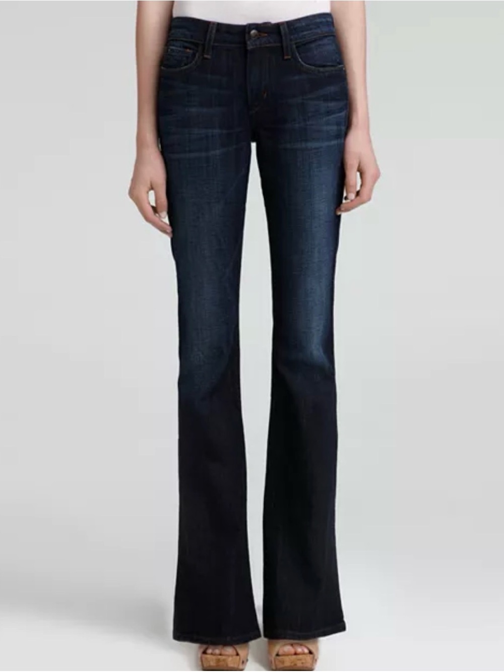 "Visionaire" Skinny Bootcut Jeans in Stephanie Wash (Tall)